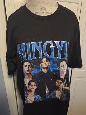 Seventeen - MINGYU Black Graphic Tee